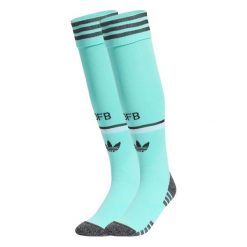 Getry wyjazdowe Niemcy 26. Niebieskie legginsy sportowe damskie Adidas, l, bez wzorów, z bawełny, do biegania. Za 99.95 zł.