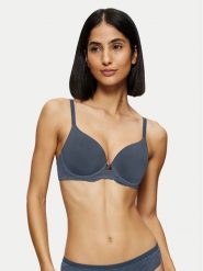 Triumph Biustonosz z fiszbiną Amourette Charm 10214459 Niebieski. Niebieskie biustonosze Triumph, bez wzorów, z syntetyku. Za 130.90 zł.
