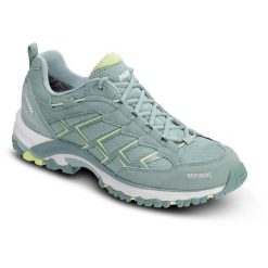 Buty damskie Meindl Caribe Lady turkusowe. Niebieskie obuwie trekkingowe damskie MEINDL, bez zapięcia. W wyprzedaży za 486.85 zł.
