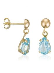 OR ÉCLAT Złote kolczyki-wkrętki "Jolie Topaze" z topazami rozmiar: onesize. Żółte kolczyki damskie Or Éclat, z topazem, złote. Za 376.85 zł.