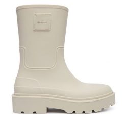 Kalosze Calvin Klein. Białe kalosze damskie Calvin Klein, bez wzorów. Za 409.99 zł.