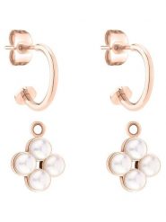 Tamaris Kolczyki-półkreole z zawieszkami rozmiar: onesize. Różowe kolczyki damskie Tamaris, szklane. Za 183.59 zł.