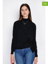 William de Faye 2-częściowy zestaw w kolorze czarnym rozmiar: 38. Czarne golfy damskie William de Faye, bez wzorów, z kaszmiru, bez ramiączek. Za 173.99 zł.