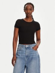 HUGO Bluzka Slevetta 50538232 Czarny Slim Fit. Czarne bluzki damskie Hugo, m, bez wzorów, z syntetyku, bez kołnierzyka, bez ramiączek. Za 329.99 zł.