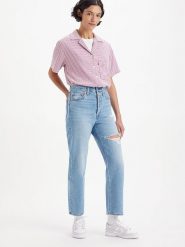 Levi´s Dżinsy "Ribcage" - Regular fit - w kolorze niebieskim rozmiar: W28/L27. Niebieskie jeansy damskie . Za 131.74 zł.