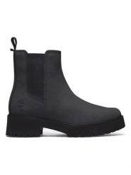 Timberland Skórzane sztyblety "Carnaby Cool" w kolorze czarnym rozmiar: 39. Czarne botki damskie Timberland. Za 461.21 zł.