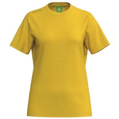 T-shirt Erima Ts w kolorze żółtym. Żółte t-shirty damskie Erima, bez wzorów, z bawełny, bez kołnierzyka. Za 155.00 zł.