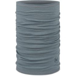 Komin na szyję - Bandana BUFF Merino Lightweight Solid. Brązowe kominy damskie Buff, bez wzorów, z wełny. Za 109.99 zł.