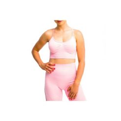 Biustonosz sportowy damski GymHero California Cute Bra. Czerwone biustonosze sportowe damskie Gym Hero, bez wzorów, z elastanu. Za 89.99 zł.