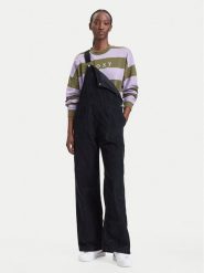 Roxy Ogrodniczki Trailblazer Overall ERJWO03022 Czarny Regular Fit. Czarne spodnie materiałowe damskie Roxy, bez wzorów, z bawełny. Za 369.99 zł.