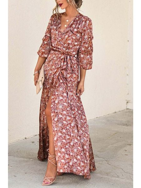 Milan Kiss Sukienka w kolorze jasnobrązowym rozmiar: L. Brązowe sukienki damskie Milan Kiss, bez wzorów, bez ramiączek. Za 157.73 zł.