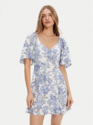 Roxy Sukienka letnia Mercado Mini Crepe ERJWD03868 Biały Regular Fit. Białe sukienki damskie Roxy, bez wzorów, z wiskozy, bez ramiączek. Za 189.99 zł.