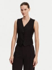 Weekend Max Mara Kamizelka Pace 2515151012 Czarny Slim Fit. Czarne kamizelki damskie Weekend Max Mara, bez wzorów, z wiskozy, bez kaptura. Za 609.99 zł.
