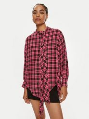 Pinko Koszula Corale 103899 A21N Różowy Regular Fit. Czerwone koszule damskie Pinko, s, bez wzorów, z wiskozy, bez kołnierzyka, bez ramiączek. Za 599.99 zł.