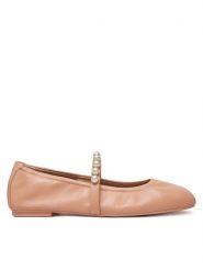Stuart Weitzman Baleriny Goldie Ballet SF896 Beżowy. Brązowe balerinki damskie Stuart Weitzman, bez wzorów, ze skóry. Za 1,669.00 zł.