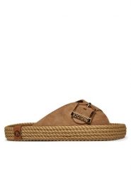 Bohonomad Klapki Casablanca CAS.12-00044 Beżowy. Brązowe klapki damskie Bohonomad, bez wzorów, ze skóry, bez obcasa, bez zapięcia. Za 349.99 zł.