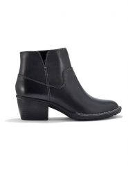 Clarks Skórzane botki w kolorze czarnym rozmiar: 39,5. Czarne botki damskie Clarks, eleganckie, bez obcasa, bez zapięcia. Za 260.99 zł.