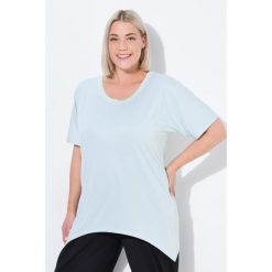 Damskie Koszula funkcjonalna wydłużone boki okrągły dekolt. Szare koszule damskie Ulla Popken, plus size, bez wzorów, z elastanu, sportowe, bez kołnierzyka, plus size, bez ramiączek. Za 244.99 zł.