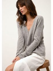 Just Cashmere Kaszmirowy kardigan "Norma" w kolorze szarym rozmiar: XL. Szare kardigany damskie Just Cashmere, xl, bez wzorów, z kaszmiru. Za 419.95 zł.