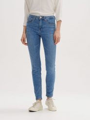 OPUS Dżinsy "Elma" - Slim fit - w kolorze niebieskim rozmiar: 36/L32. Niebieskie jeansy damskie Opus, z podwyższonym stanem. Za 136.13 zł.