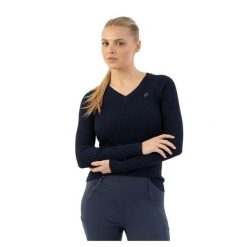 Pull w splot w damski ANKY ATC261303. Niebieskie swetry klasyczne damskie ANKY, na zimę, z dzianiny, bez kołnierzyka. Za 383.00 zł.