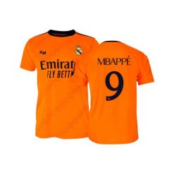 Koszulka kibica Real Madryt 2024-25 Premium Second Number - Mbappé - 9. Brązowe bluzki damskie REAL MADRID, m, bez wzorów, bez kołnierzyka, bez ramiączek. W wyprzedaży za 262.94 zł.