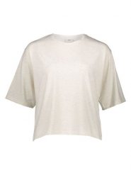 JDY Koszulka "Kallas" w kolorze kremowym rozmiar: S. Brązowe koszulki damskie JDY, s, bez wzorów, bez kołnierzyka, bez ramiączek. Za 60.88 zł.