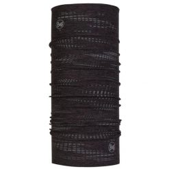 Chusta sportowa unisex Buff® Dryflx R_Black wielofunkcyjna z odblaskami. Czarne chusty damskie Buff, bez wzorów. Za 99.99 zł.