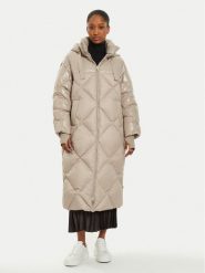 Marella Kurtka puchowa Amianto 2423496025 Beżowy Regular Fit. Brązowe kurtki damskie Marella, bez wzorów, z puchu, bez kaptura. Za 1,389.99 zł.