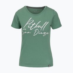 Koszulka damska Pitbull SD. Czerwone koszulki sportowe damskie PITBULL, xs, bez wzorów, bez ramiączek. Za 79.99 zł.