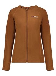 Geographical Norway Kurtka polarowa "Tugood" w kolorze jasnobrązowym rozmiar: L. Brązowe kurtki damskie Geographical Norway, l, bez wzorów, z polaru, bez kaptura. Za 78.47 zł.