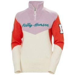 Damski sweter 1/4 zip Helly Hansen Apres. Białe swetry klasyczne damskie Helly Hansen, na zimę, z dzianiny, bez kołnierzyka. Za 807.00 zł.