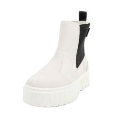 Damskie Zamszowe Buty Chelsea Mayze. Białe obuwie trekkingowe damskie Puma, z zamszu, bez zapięcia. Za 440.99 zł.