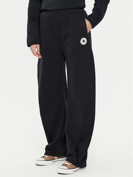 Converse Spodnie dresowe Retro Banana 10027565-A01 Czarny Loose Fit. Czarne spodnie dresowe damskie Converse, m, bez wzorów, z bawełny. Za 209.99 zł.