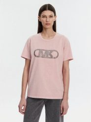 MICHAEL Michael Kors T-Shirt MS551SC491 Różowy Regular Fit. Czerwone t-shirty damskie MICHAEL Michael Kors, m, bez wzorów, z bawełny, bez kołnierzyka. Za 269.99 zł.