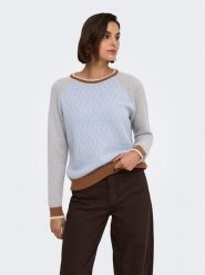 JDY Sweter w kolorze błękitnym rozmiar: XS. Niebieskie swetry klasyczne damskie JDY, xs, bez kołnierzyka. Za 149.95 zł.