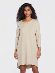 Moss Copenhagen Sukienka dzianinowa Rachelle 16172 Beżowy Regular Fit. Brązowe sukienki damskie Moss Copenhagen, bez wzorów, z dzianiny, bez ramiączek. Za 139.99 zł.