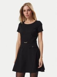 Guess Sukienka koktajlowa W6BK38 K6210 Czarny Regular Fit. Czarne sukienki damskie Guess, z aplikacjami, bez ramiączek. Za 524.99 zł.