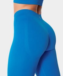 Legginsy bezszwowe z push-up dla kobiet na siłownię Carpatree Eris. Niebieskie legginsy damskie Carpatree, l, bez wzorów, z dzianiny. Za 175.99 zł.