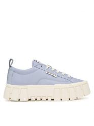 Tommy Jeans Sneakersy Tjw Flatform Chunky Sneaker EN0EN03036 Niebieski. Niebieskie obuwie sportowe damskie Tommy Jeans, z jeansu, bez zapięcia. Za 369.99 zł.