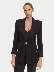 Balmain Marynarka DF1SE095ME54 Czarny Regular Fit. Czarne marynarki i żakiety damskie Balmain, bez wzorów, z wełny. Za 9,849.00 zł.