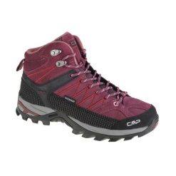 Buty trekkingowe damskie CMP Rigel Mid. Czarne obuwie trekkingowe damskie CMP, z gumy, bez zapięcia. Za 359.99 zł.