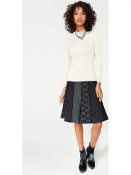 Heine Sweter w kolorze kremowym rozmiar: 36. Brązowe swetry klasyczne damskie Heine, z bawełny, bez kołnierzyka. Za 57.06 zł.