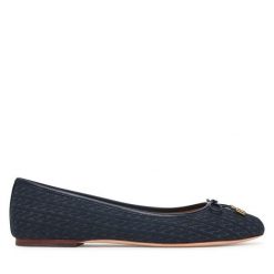 Baleriny LAUREN RALPH LAUREN. Niebieskie balerinki damskie Lauren Ralph Lauren, bez wzorów. Za 729.99 zł.