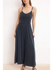 Trendyol Kombinezon w kolorze antracytowym rozmiar: S. Czarne kombinezony damskie Trendyol, s, bez wzorów, bez kołnierzyka, bez ramiączek. Za 173.99 zł.