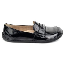 Olivier Barefoot Eleganckie Damskie minimalistyczne mokasyny skórzane 1280 czarne. Czarne mokasyny damskie z materiału, bez obcasa. Za 484.00 zł.