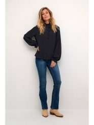 Cream Bluzka w kolorze czarnym rozmiar: 40. Czarne bluzki damskie Cream, bez wzorów, z wiskozy, bez kołnierzyka, bez ramiączek. Za 119.95 zł.
