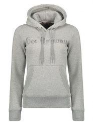 Geographical Norway Bluza "Gadislava" w kolorze szarym rozmiar: XXL. Szare bluzy damskie Geographical Norway, xxl, bez wzorów, z kapturem. Za 83.42 zł.