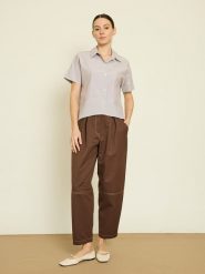 BGN Koszula w kolorze szarym rozmiar: 40. Szare koszule damskie BGN, bez wzorów, bez kołnierzyka, bez ramiączek. Za 86.99 zł.