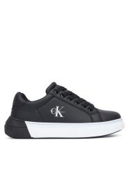 Calvin Klein Sneakersy V3X9-83468-1355 S Czarny. Czarne buty sportowe chłopięce Calvin Klein, ze skóry, bez zapięcia. Za 404.99 zł.